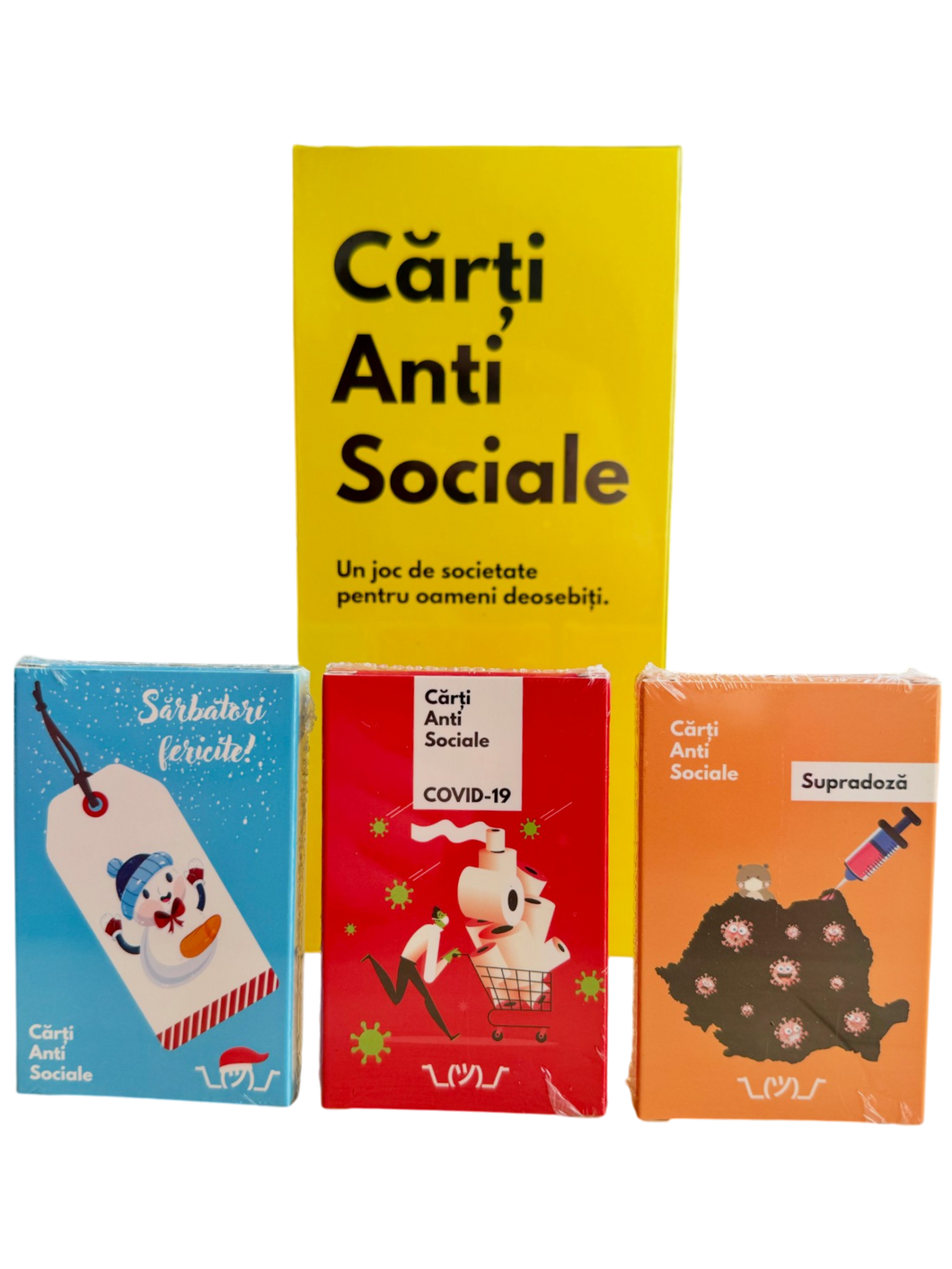 Set joc de baza si 3 extensii (COVID-19, Supradoză si Sărbători fericite)