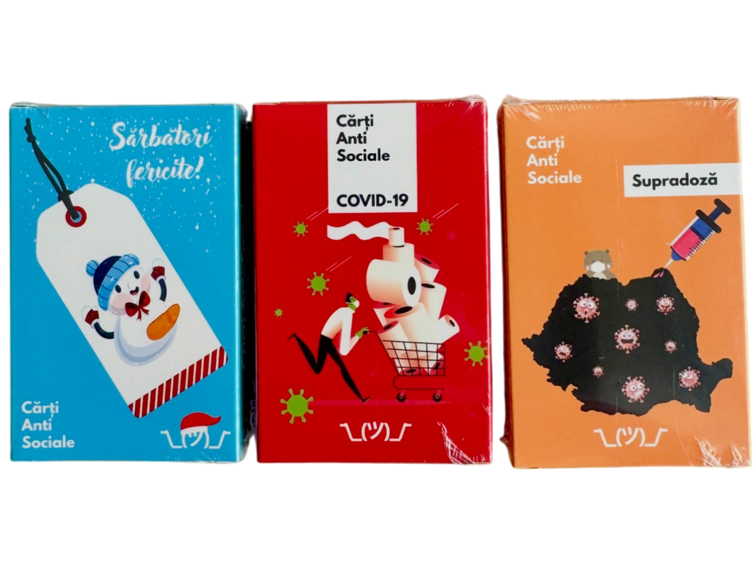 Set 3 extensii (COVID-19, Sărbători fericite si Supradoză)